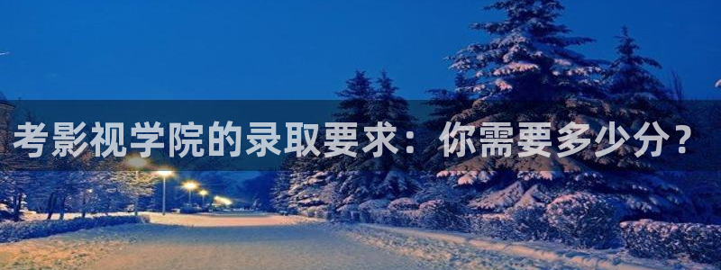 天堂星辰影院电视剧：考影视学院的录取要求：你需要多少分？